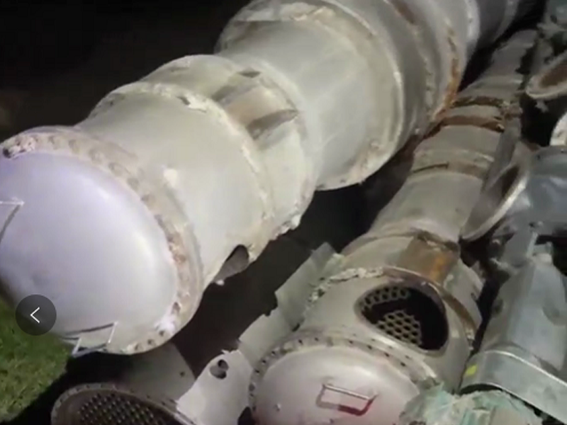 全新6噸304材質三效強制循環蒸發(fā)器到貨！低價出售！