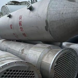 出售5噸全钛材三效強制循環蒸發(fā)器一套,圖紙配置清單齊全,歡迎定購